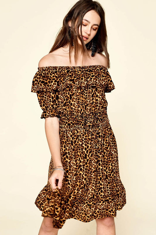 Leopard Printed Woven Dress - Island Beauty and Bath